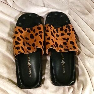Size 8 and 1/2 cheetah naked feet